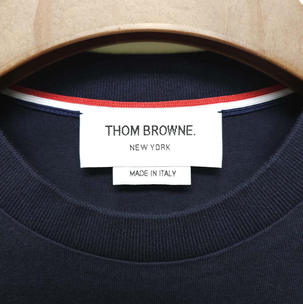 THOM BROWNE Women’s Diagonal Stripe Long Sleeve T-Shirt FJS103G 07862 415