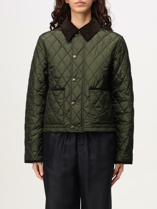 BURBERRY Cropped Quilted Nylon Jacket
