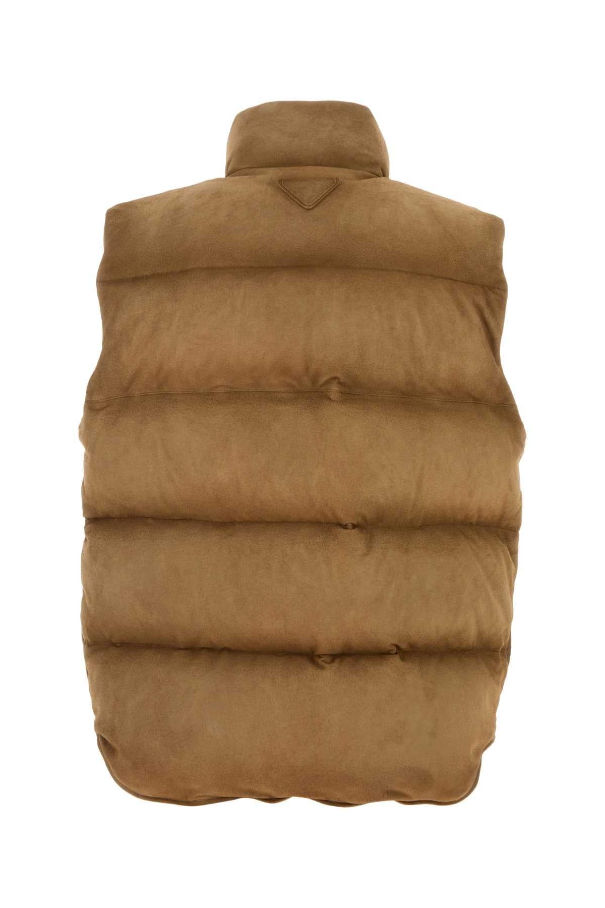 PRADA Down Vest SS26 Men's Puffer Gilet Black