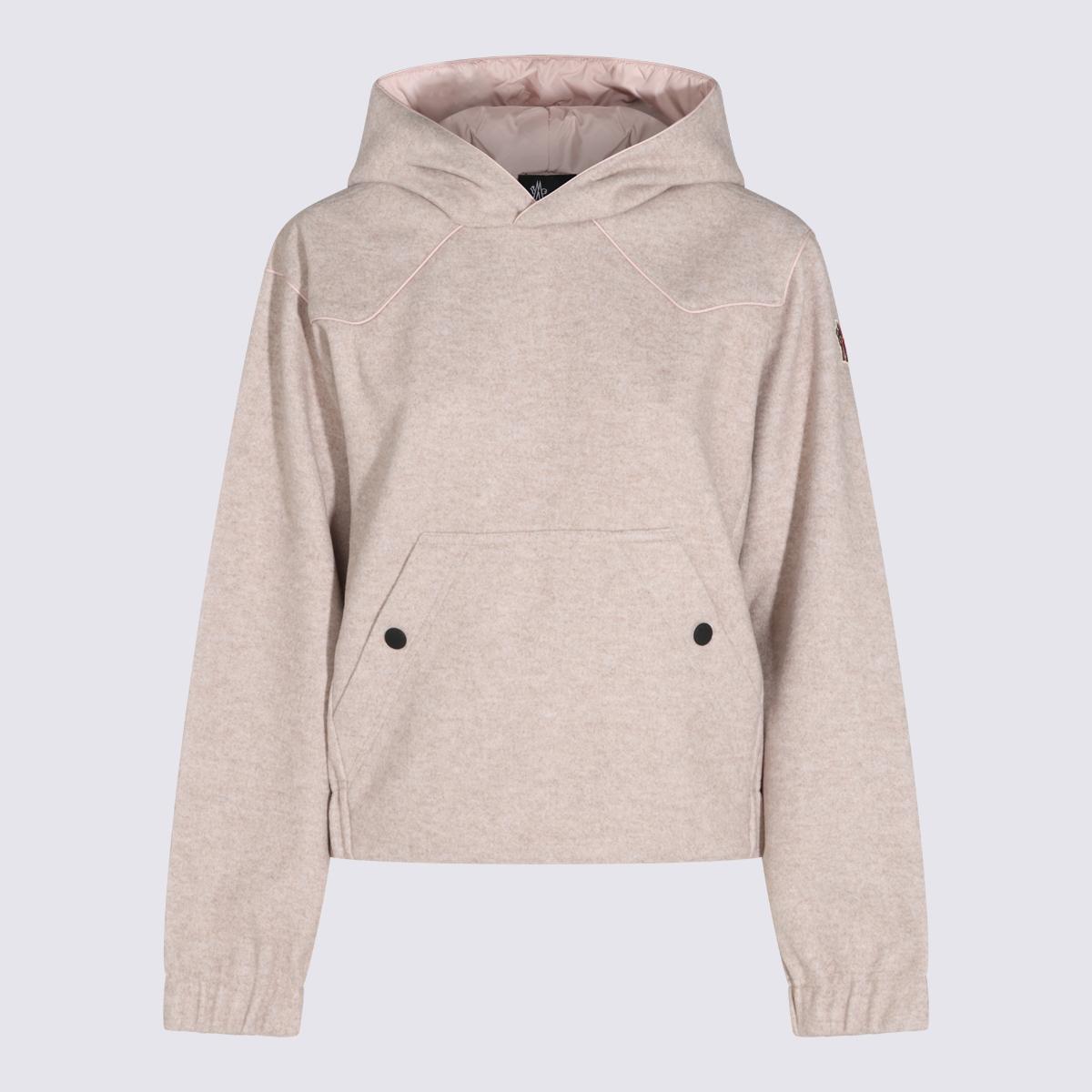 Moncler Logo Print Cotton Hoodie Sweatshirt for Women