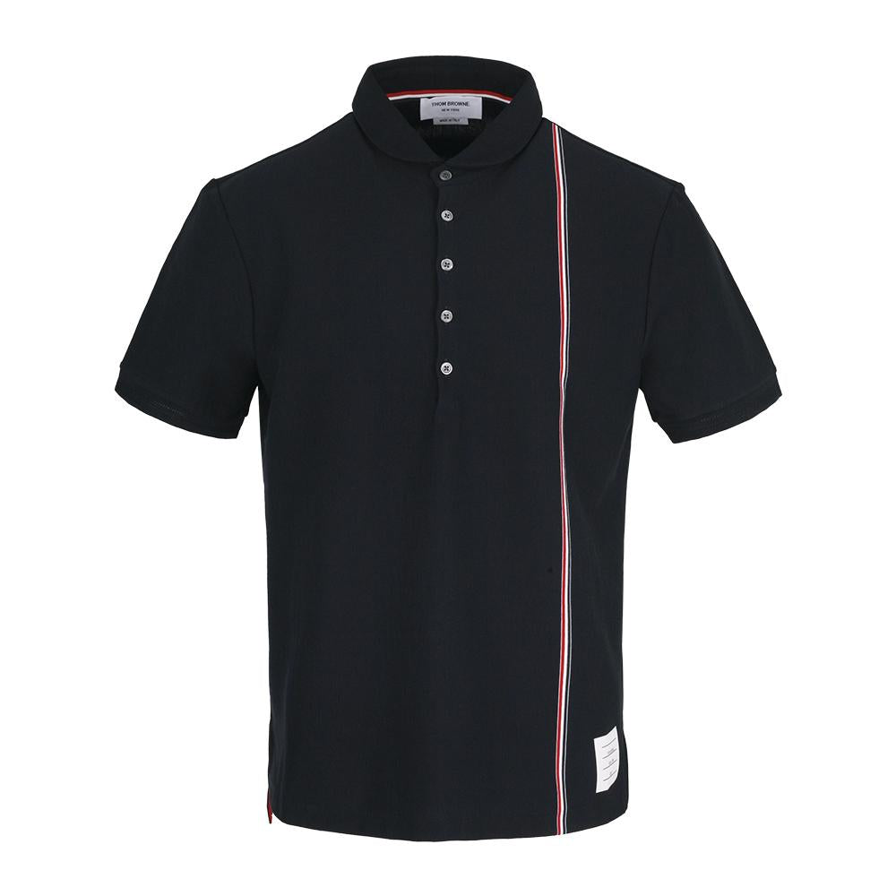 THOM BROWNE Navy Sprite Polo Short Sleeve T-Shirt