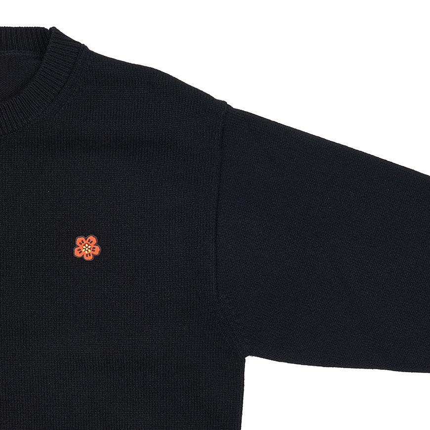 KENZO Men’s Boke Flower Wool Crewneck Sweater Black