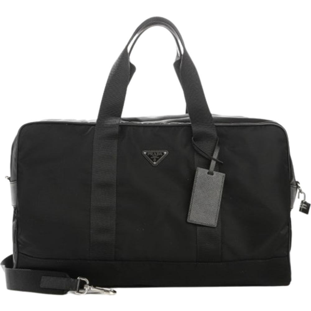 PRADA Nylon Pochetta Travel Tote Bag Black 2VC070 2FMO F0002