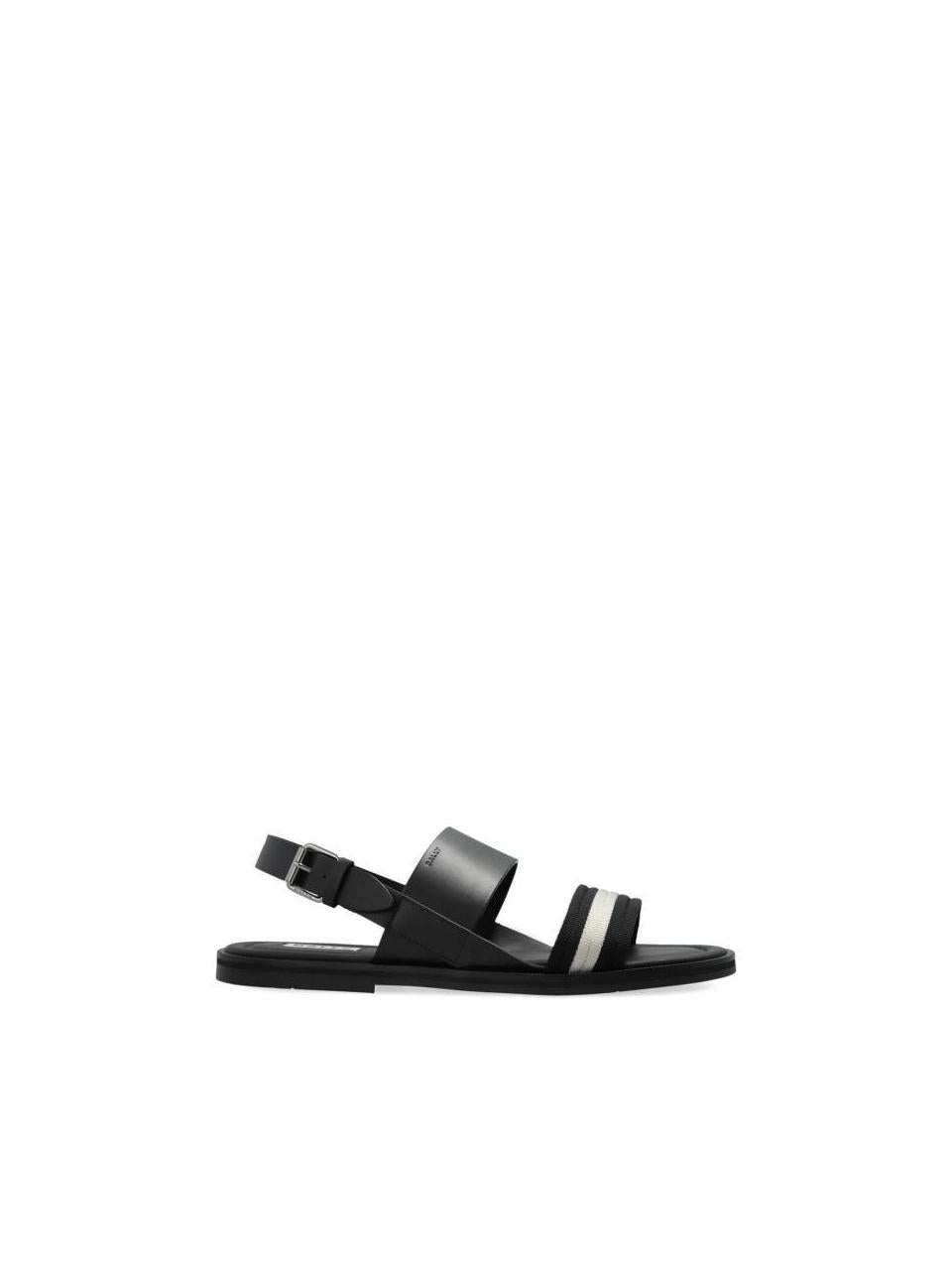 BALLY Grovery Leather Sandals Black Men MSS04 IVT003 I945