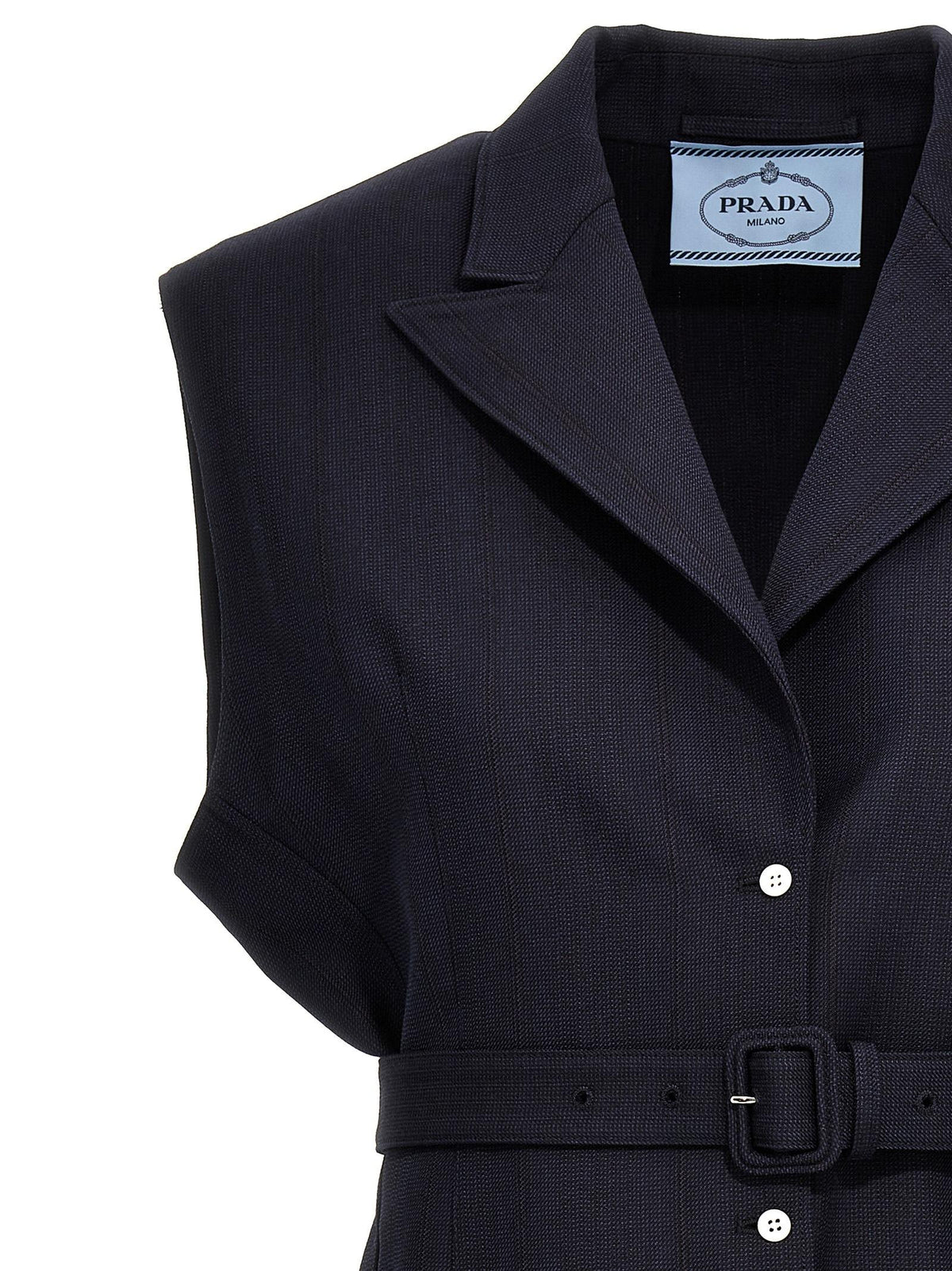 PRADA Black Nylon Quilted Vest