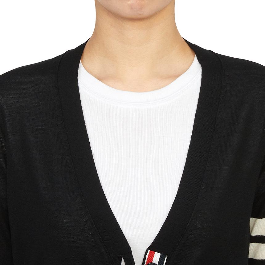 THOM BROWNE Women’s Wool Knit Cardigan FKC334D Y1014 001