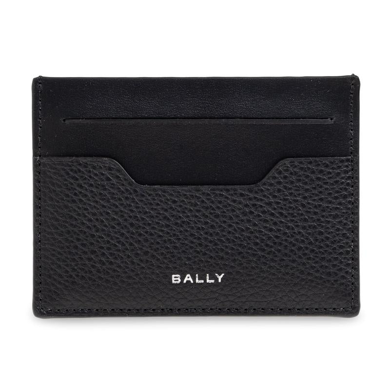 BALLY Leather Logo Card Holder Black