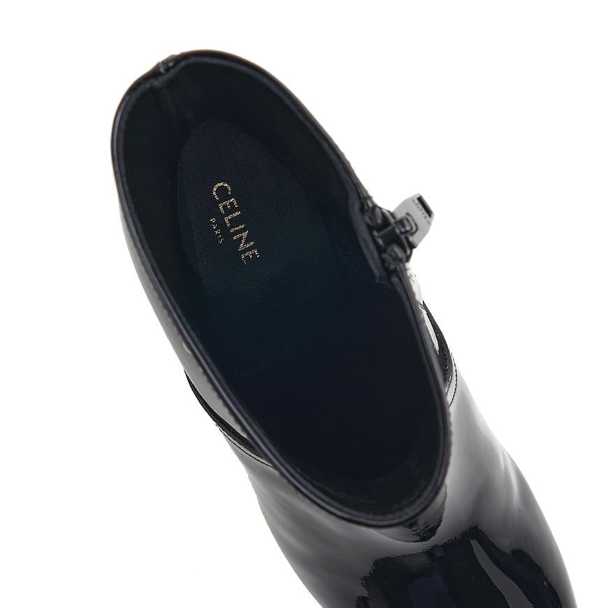 CELINE Women’s Patent Leather Ankle Boots 360484582C 38NO