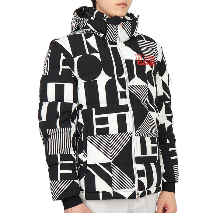 HORN GARMENT Men's Golf Puffer Jacket HCM 2C AD01 WHITE