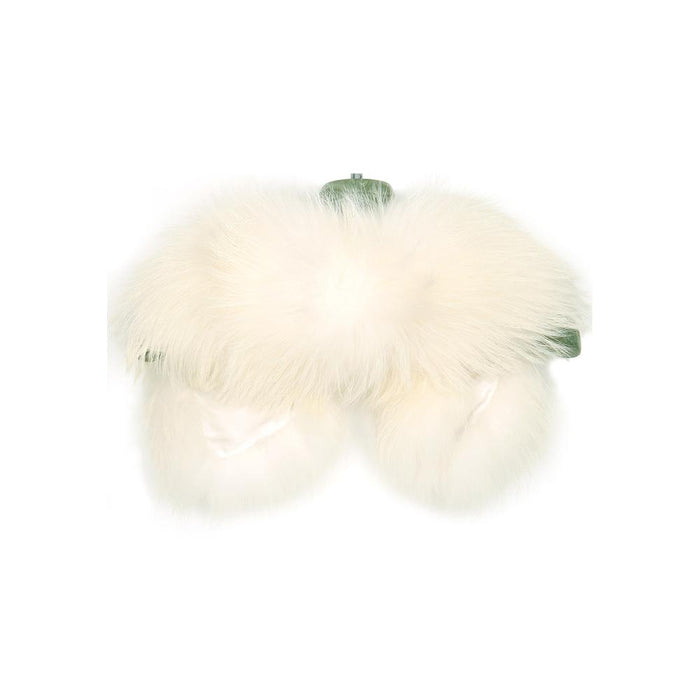 Mr & Mrs Ivory Raccoon Fur Muffler Scarf