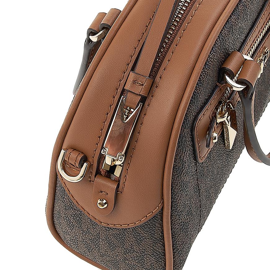 Michael Kors Women’s Logo Print Top Handle Tote Bag Brown