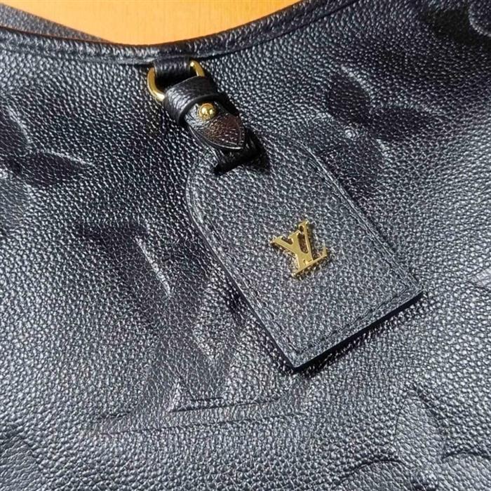Louis Vuitton Black Leather CarryAll PM Shoulder Crossbody Bag