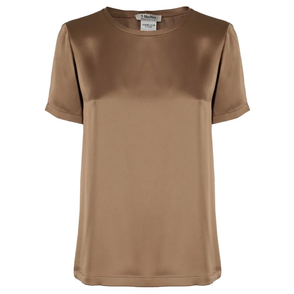 Max Mara REBECCA Back Label T-Shirt White Women’s Cotton Top