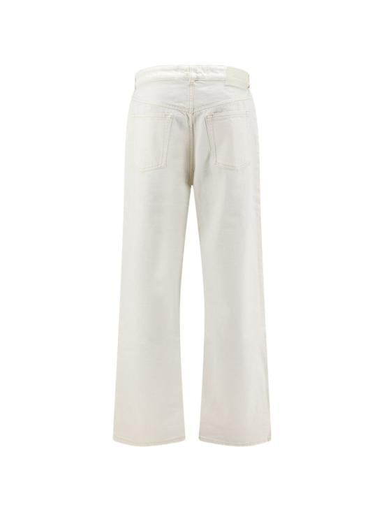 AMI White Cream Denim Jeans for Men