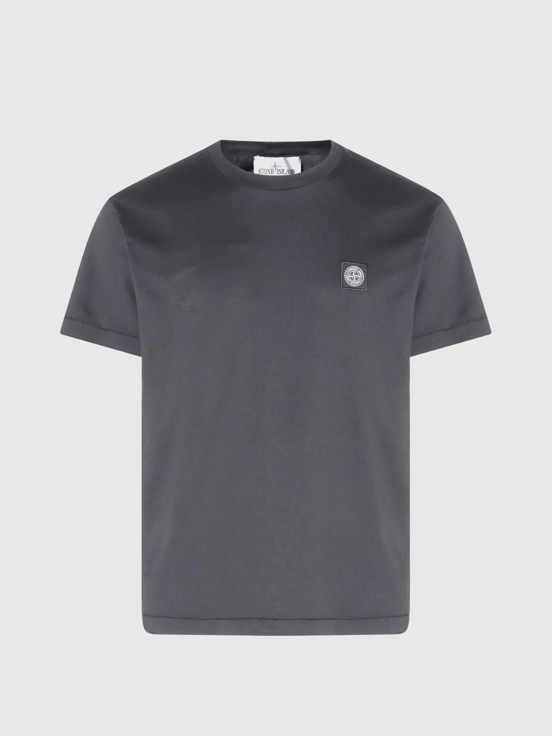 STONE ISLAND Short Sleeve Cotton T-Shirt Navy Men