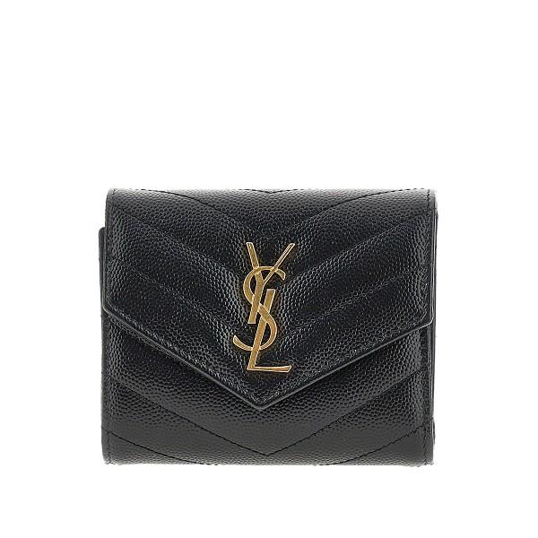 Saint Laurent Black Leather Bi-Fold Medium Wallet