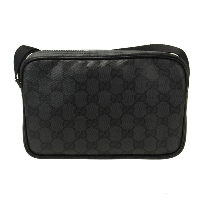 GUCCI Essence Classic Mini Crossbody Bag Black Leather