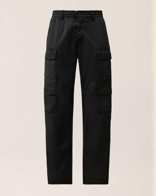 CP Company Straight Pants Black Classic Trousers Men