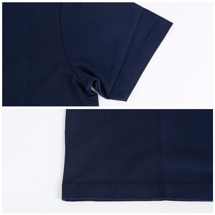 Maison Kitsune Racing Fox Comfort T-Shirt Navy Cotton Men