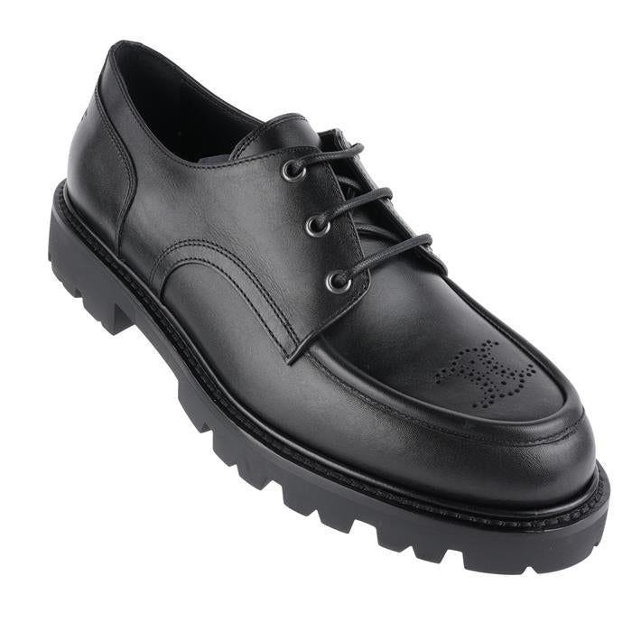 CELINE Shiny Bullskin Margaret Derby Loafers Black Men’s