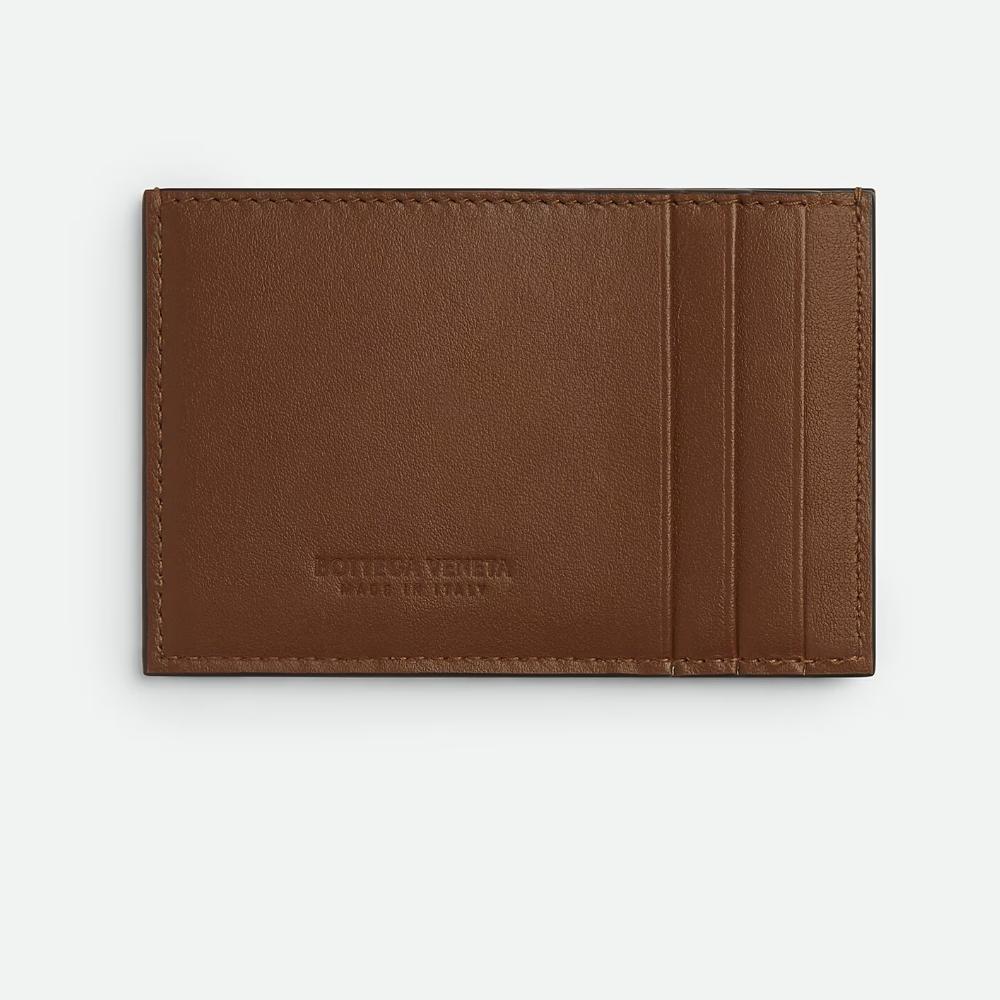 Bottega Veneta Cassette Two-Tone Card Case Fondant/Nocciola