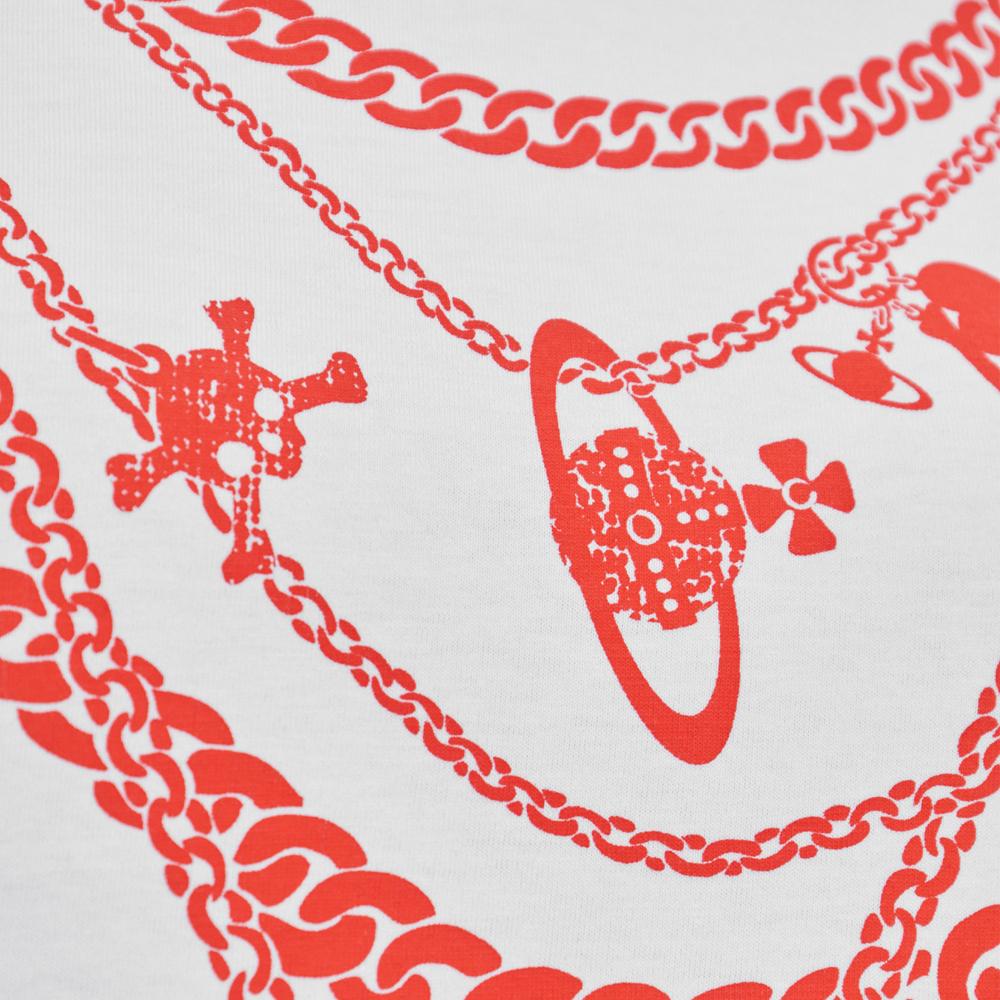 Vivienne Westwood Chain Peru T-Shirt White 3G01003V J001M A401
