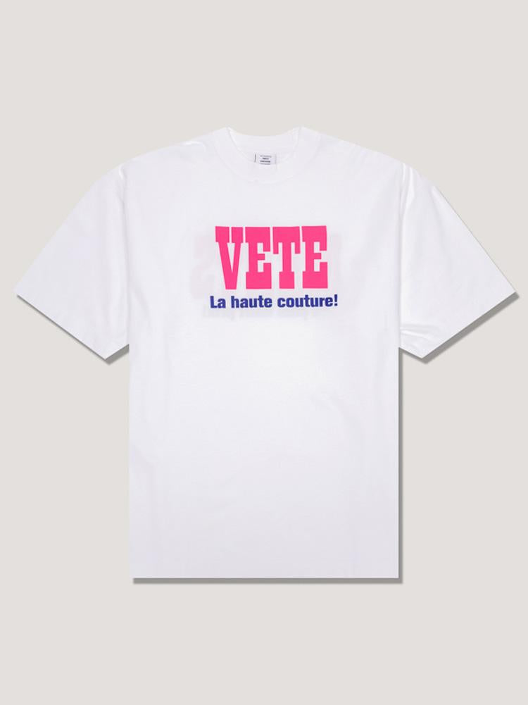 Vetements Men's Cotton Front Logo Short-Sleeve Crewneck T-Shirt UE63TR740W