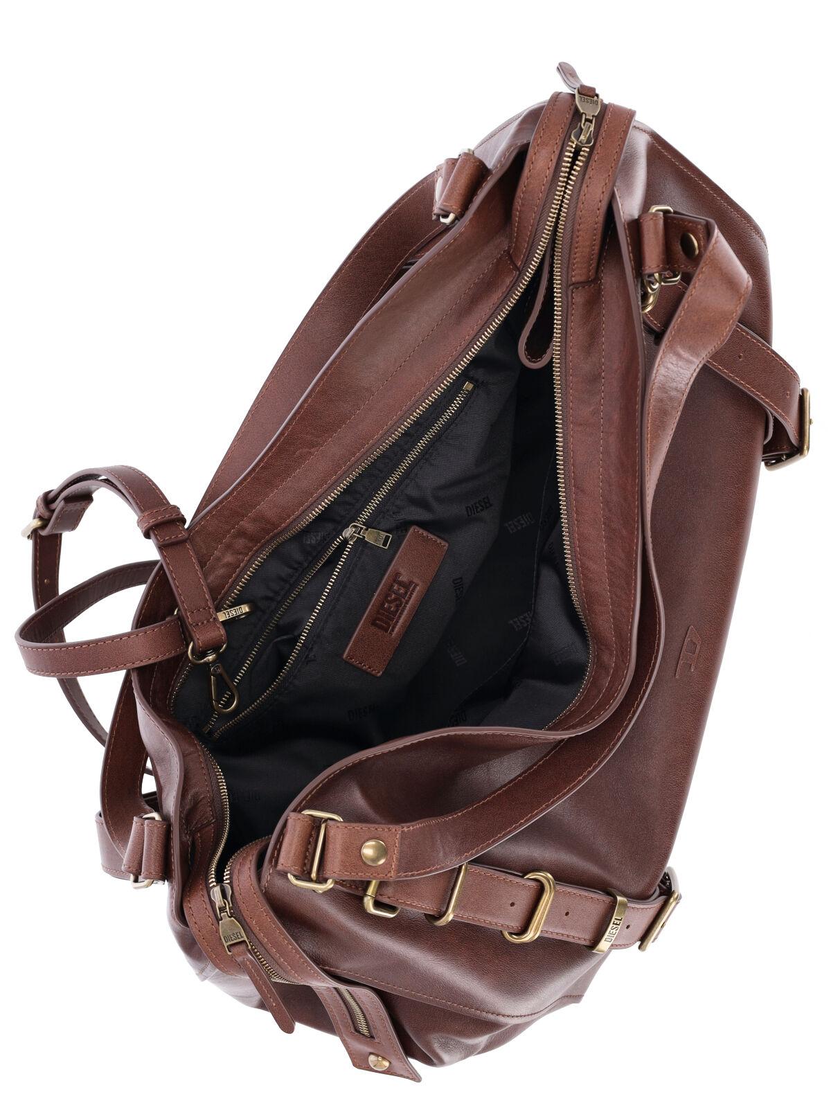 DIESEL Black Leather Shoulder Bag