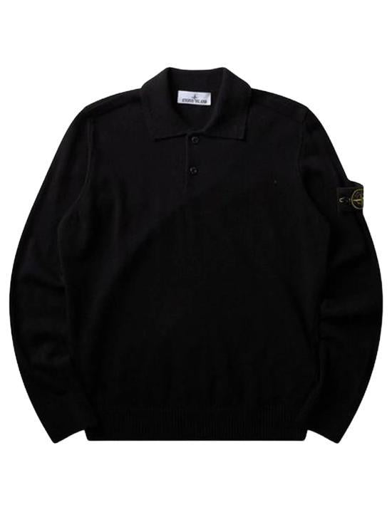 STONE ISLAND Cotton Polo Shirt for Men L2S15 5100018 S00B4 V0029 BLACK DOM