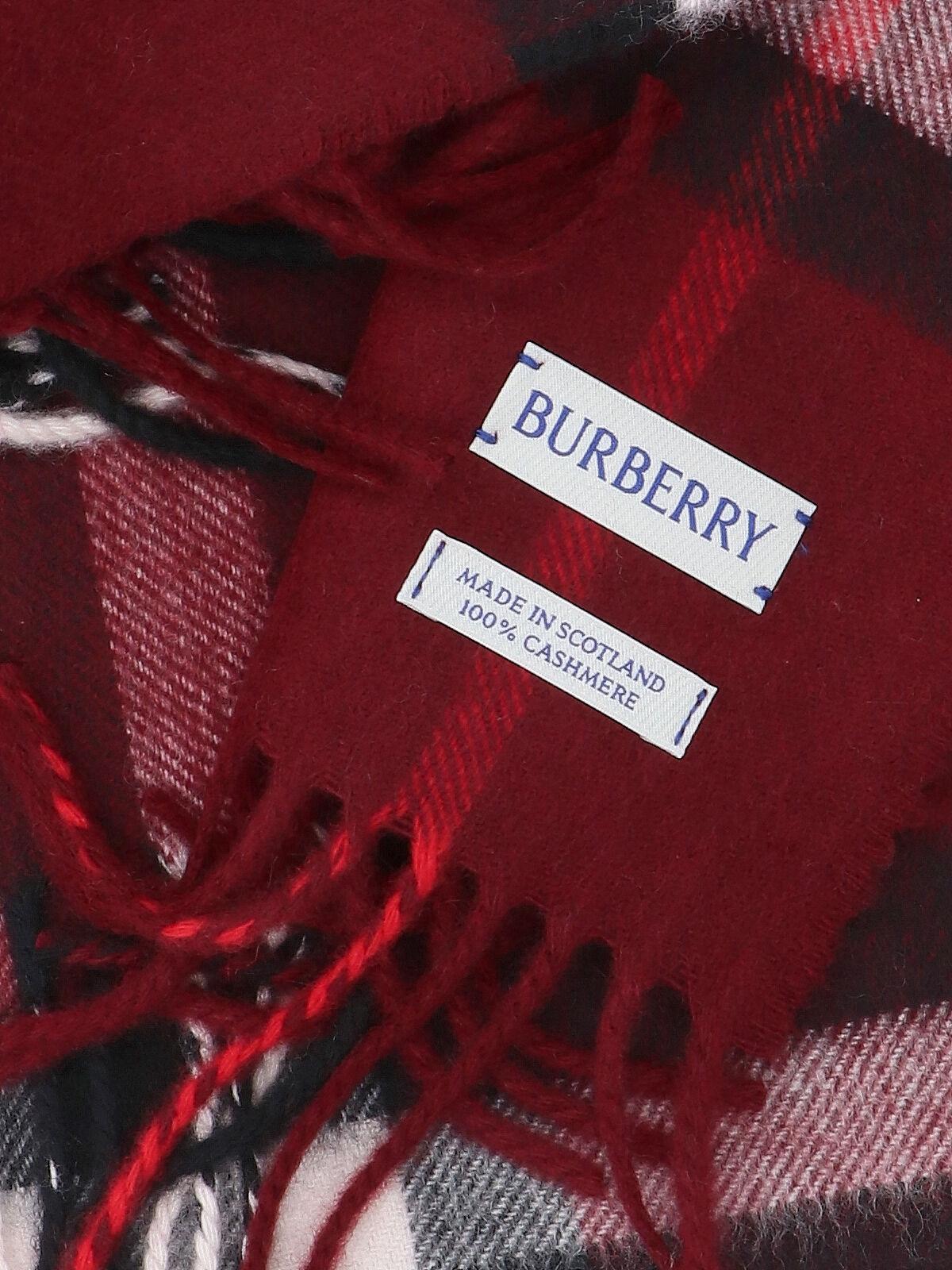 BURBERRY Check Cashmere Scarf