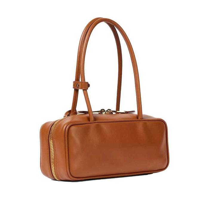Miu Miu Leather Bow Small Tote Bag Black