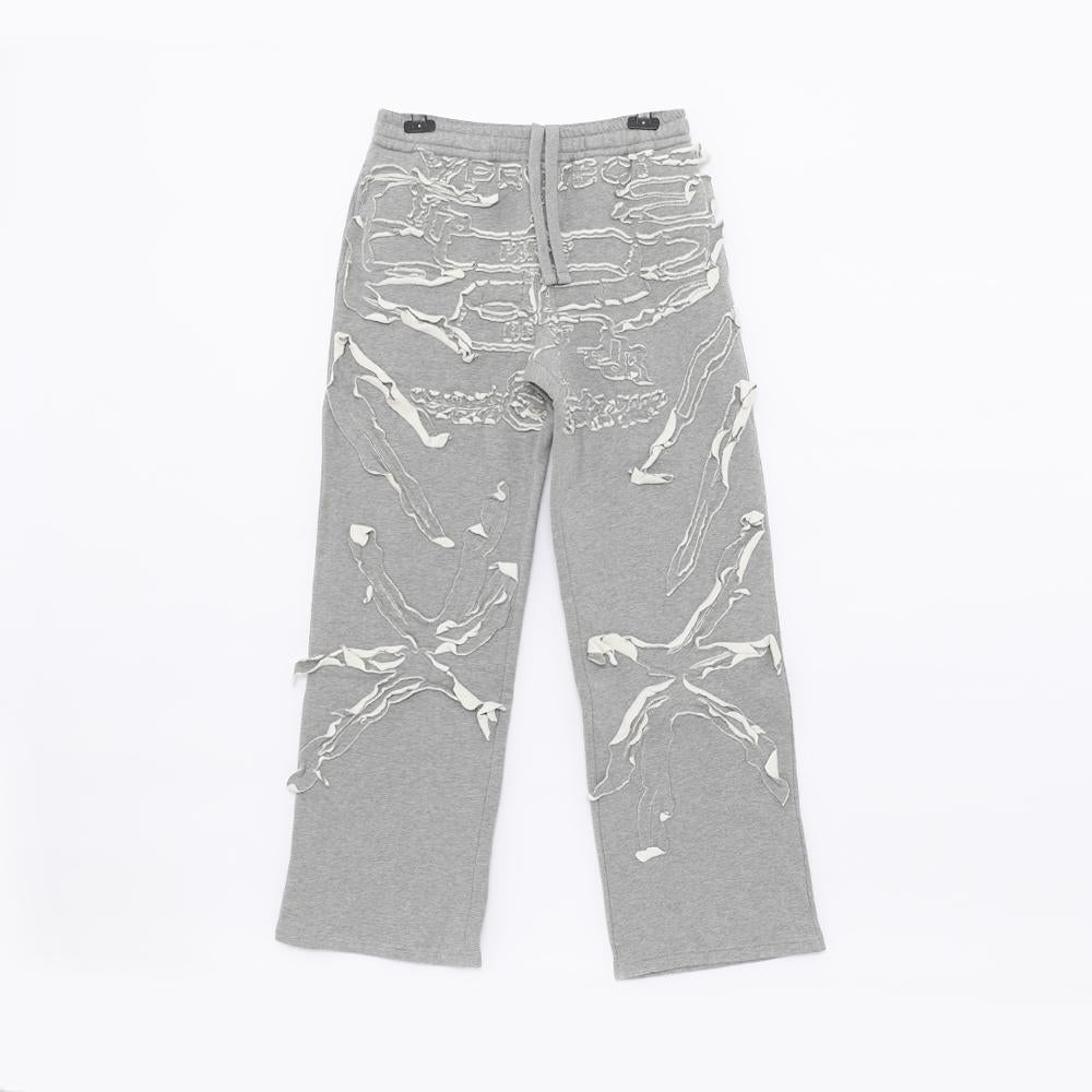 Y PROJECT Paris Best Patch Logo Sweat Men's Pants PANT104 S25 LIGHT GREY