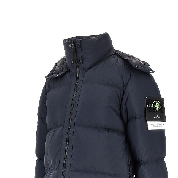 STONE ISLAND Black Down Puffer Jacket for Men