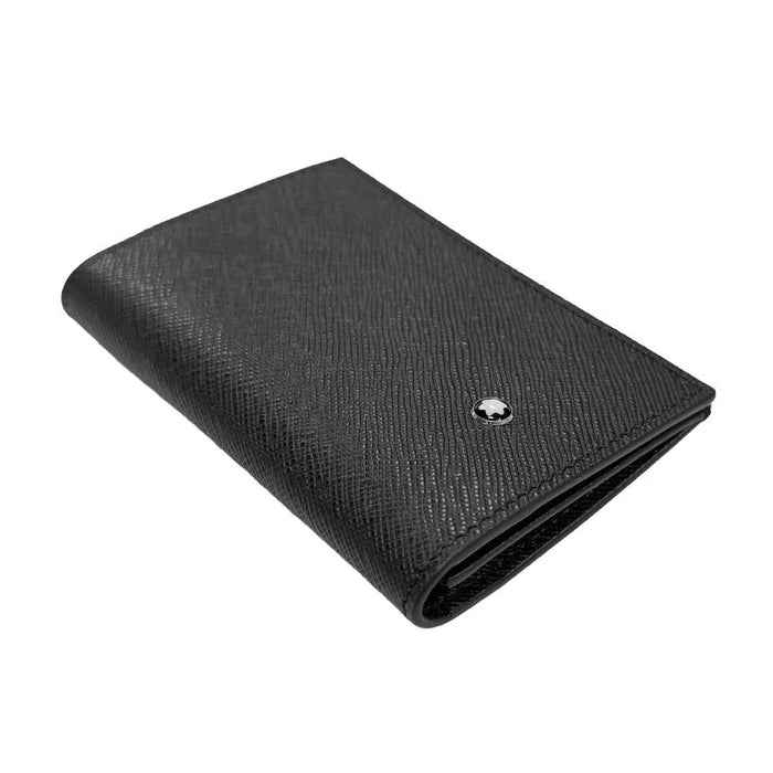 Montblanc Black Saffiano Leather 2CC Card Holder Wallet