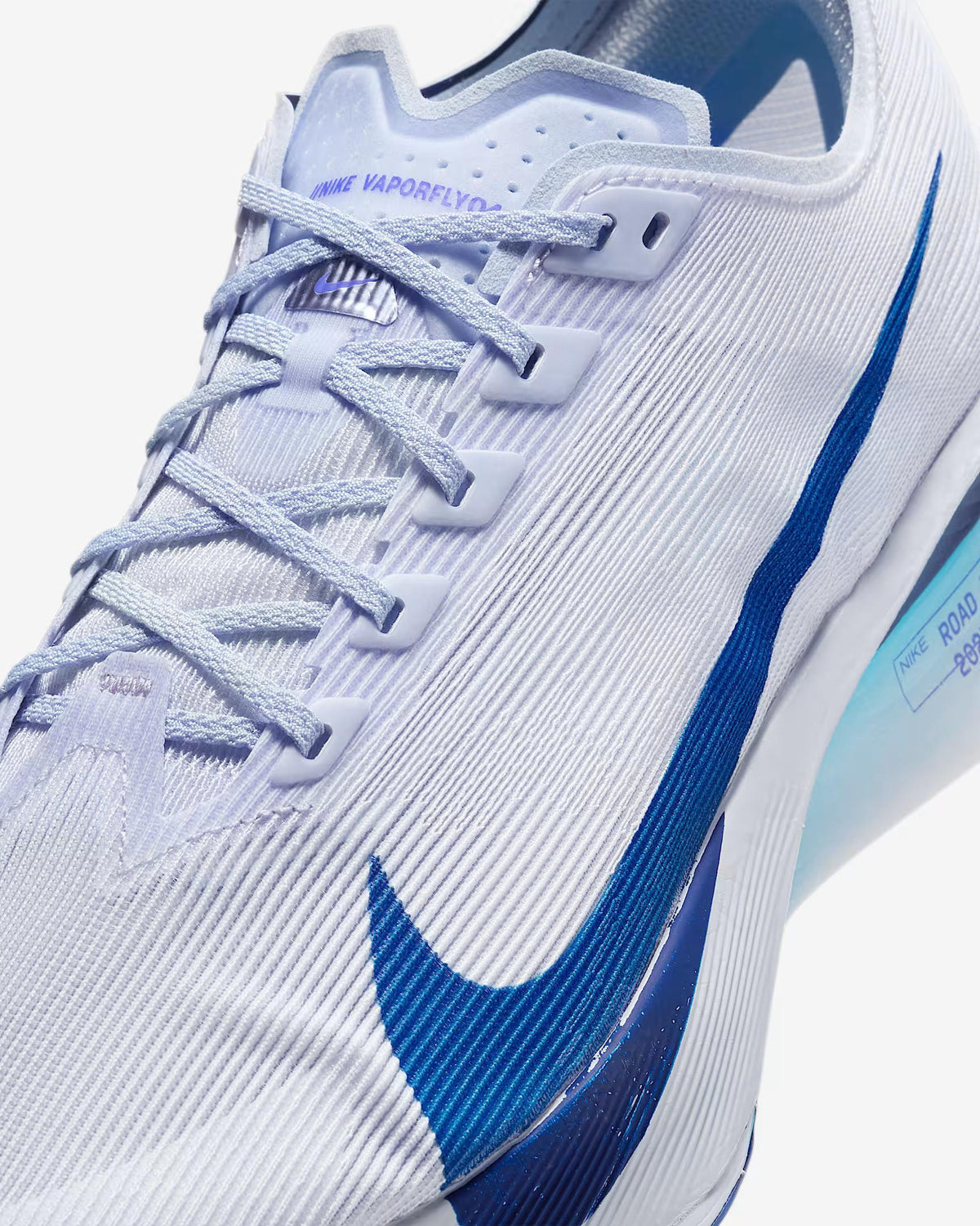 Nike ZoomX Vaporfly Next 4 White Blue Low-Top Running Shoes HF6414 001