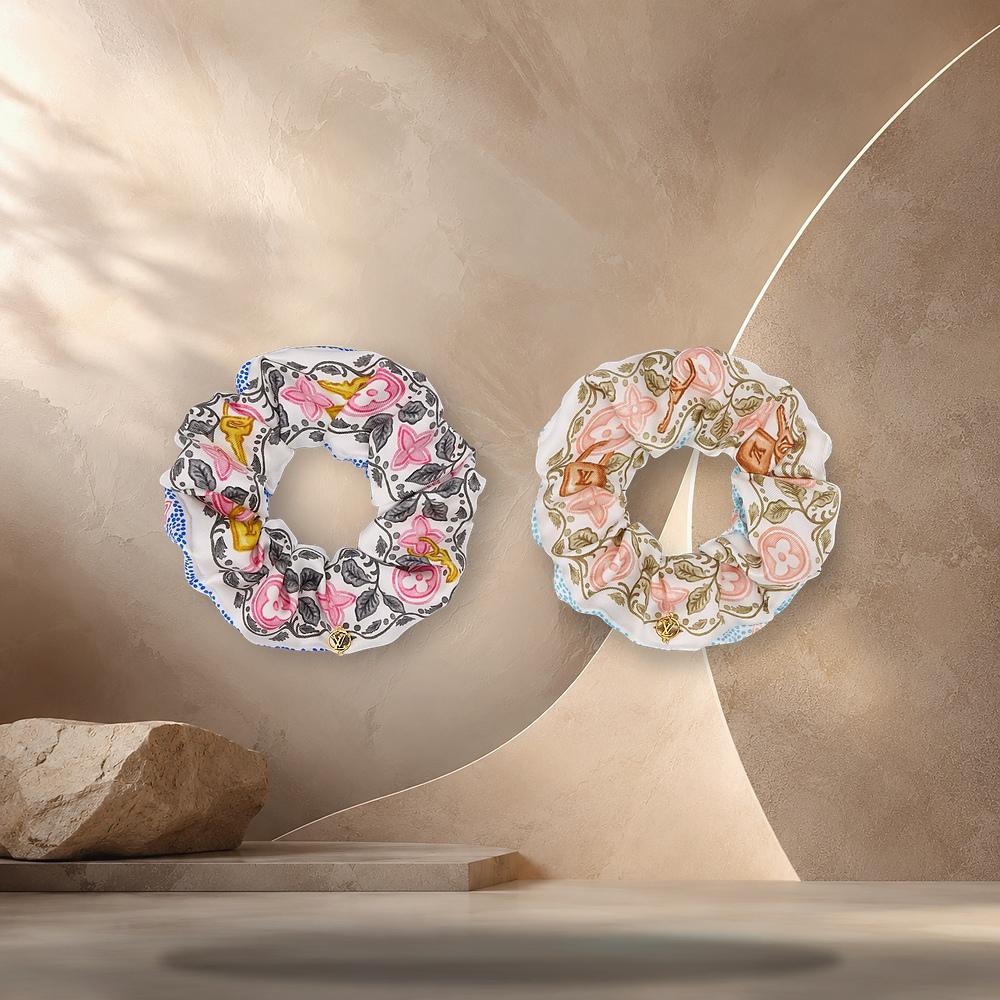 Louis Vuitton Summer Garden Scrunchie Set Multicolor Hair Accessories M98409