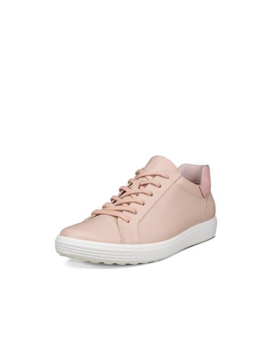 ecco Pink Leather Low-Top Sneakers 470843 61145