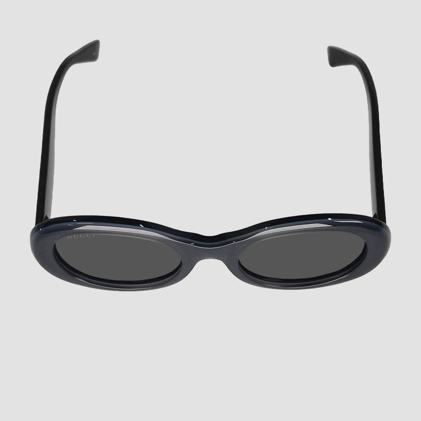GUCCI Women’s Oval Logo Sunglasses Black