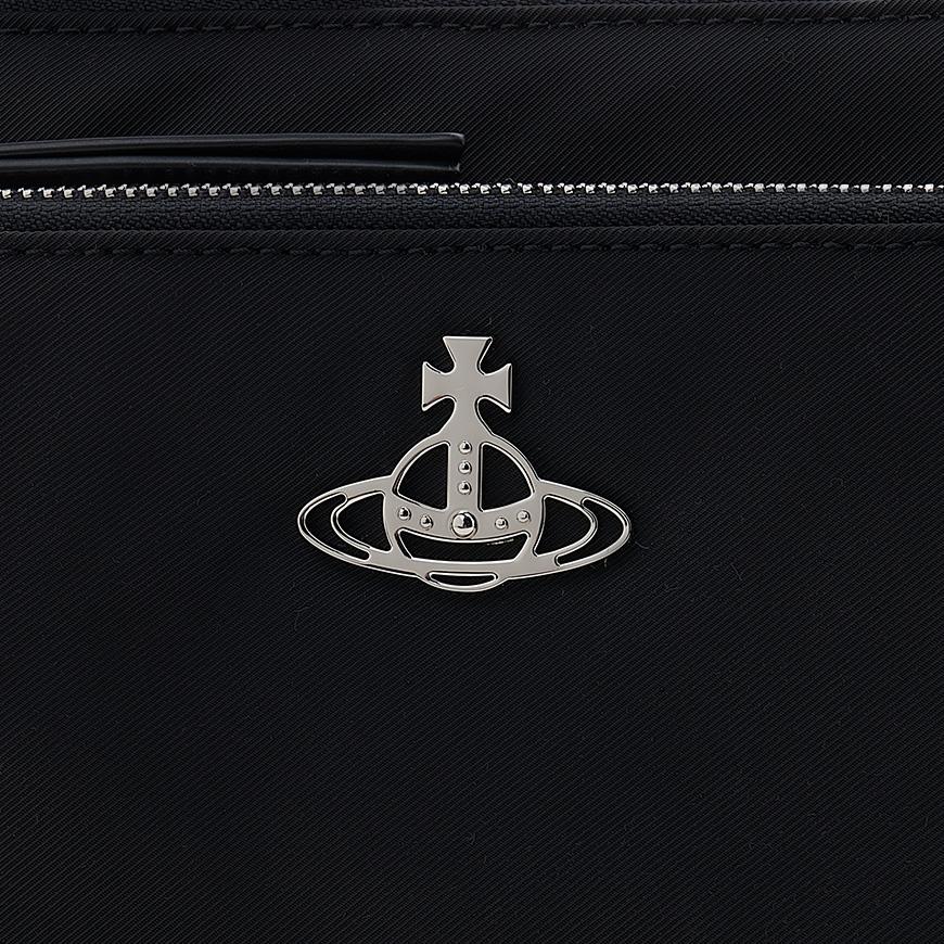 Vivienne Westwood Men's Penny Crossbody Bag Black Leather