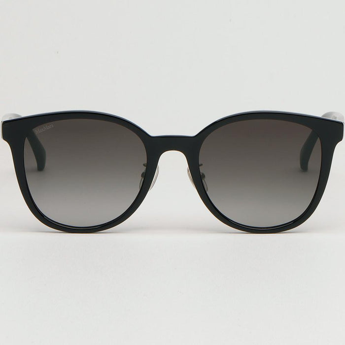 Max Mara Rectangular Acetate Sunglasses Asian Fit Unisex Black MM0105K 01B