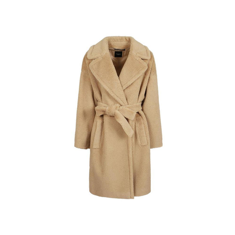 Max Mara Belted Wool Coat Beige 2425016122 020