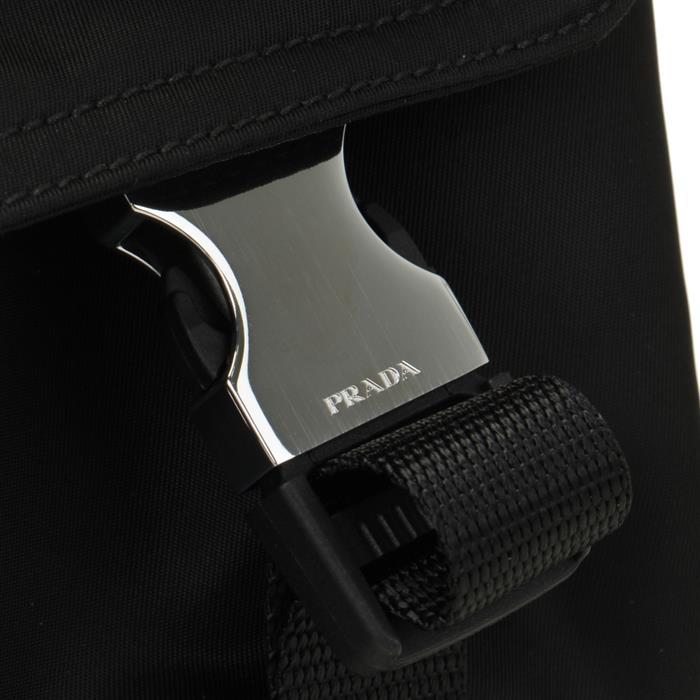 PRADA Explore Re-Nylon and Leather Crossbody Bag Black