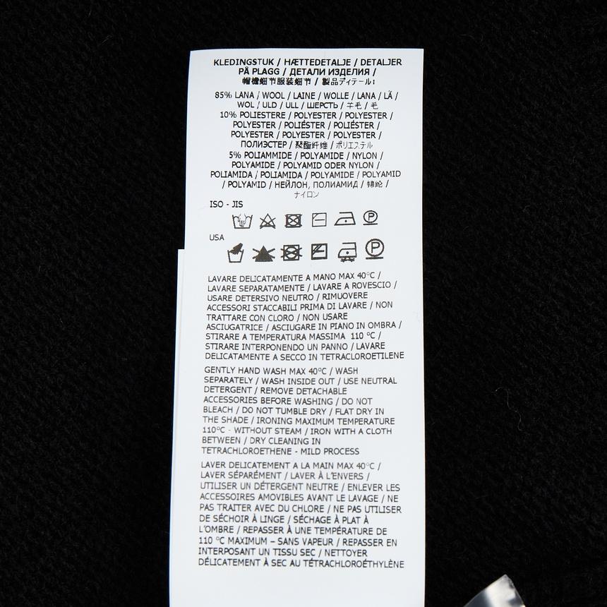 STONE ISLAND Black Zip-Up Knit Cardigan for Men