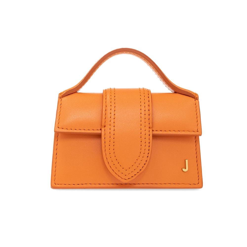 JACQUEMUS Le Petit Bambino Mini Crossbody Bag Yellow Leather