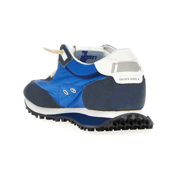 GOLDEN GOOSE Royal Blue Dark Blue Running Marathon M77 Low-Top Sneakers