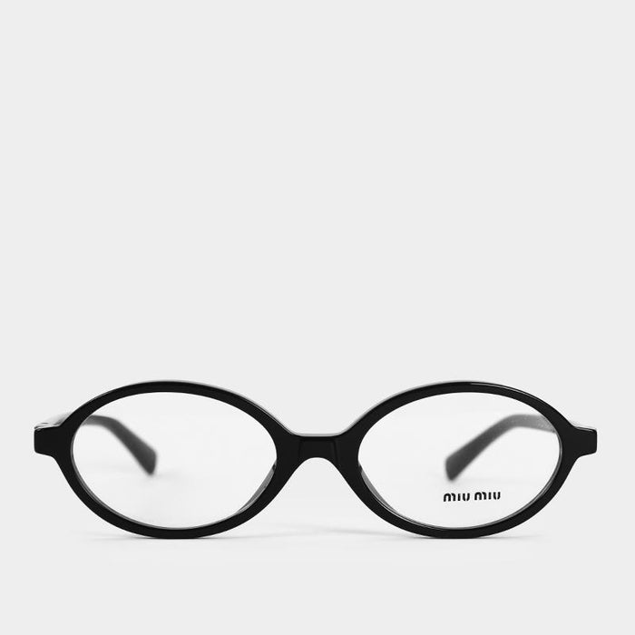 Miu Miu Regard Black Eyeglass Frames Unisex 01XV 1AB1O1 50