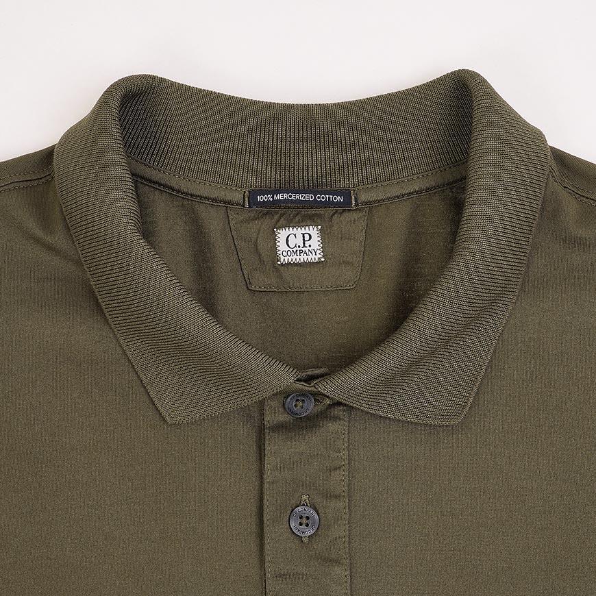 CP Company Mens Jersey Garment-Dyed Polo Shirt
