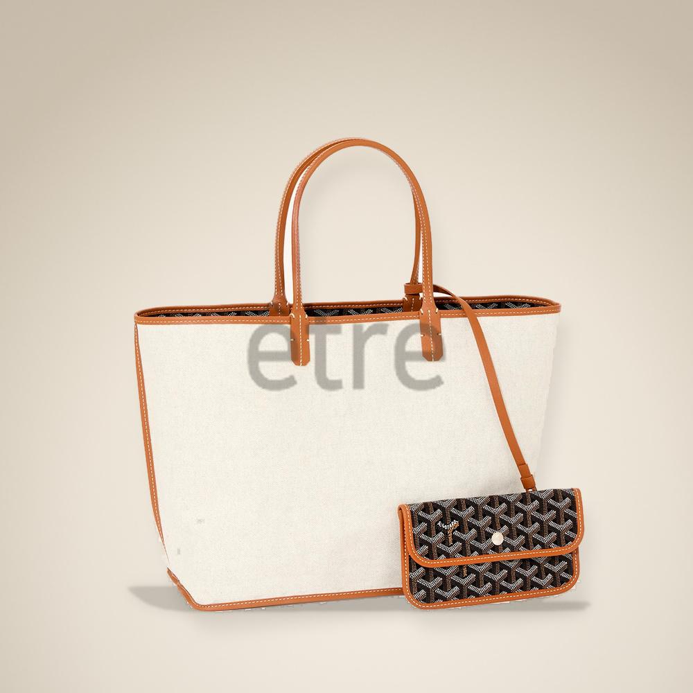 GOYARD Saint Louis PM Tote Brown Black Tan Women’s Bag