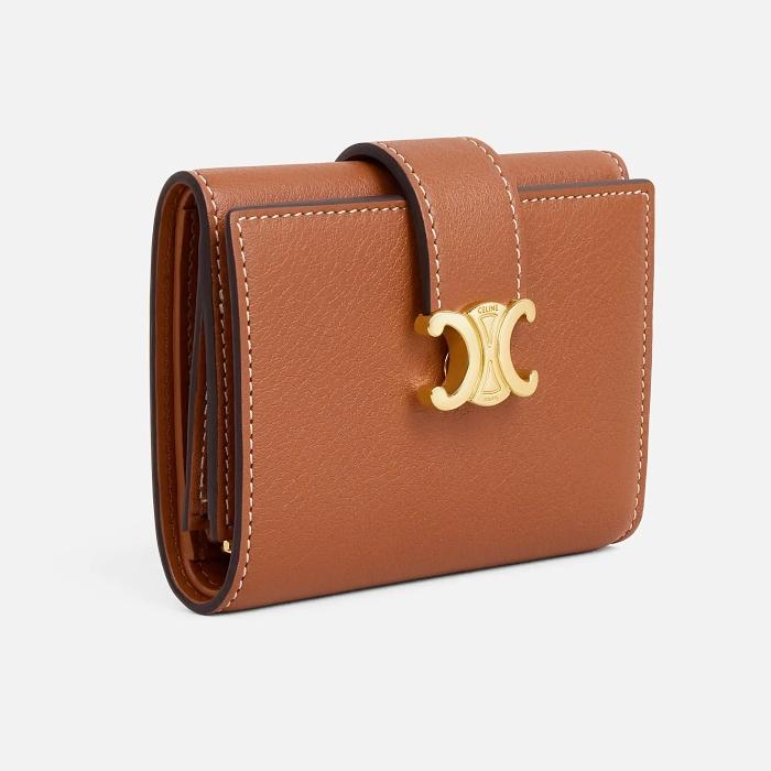 CELINE Bictouar Fine Wallet Supple Grained Calfskin 10M963GHH 04LU