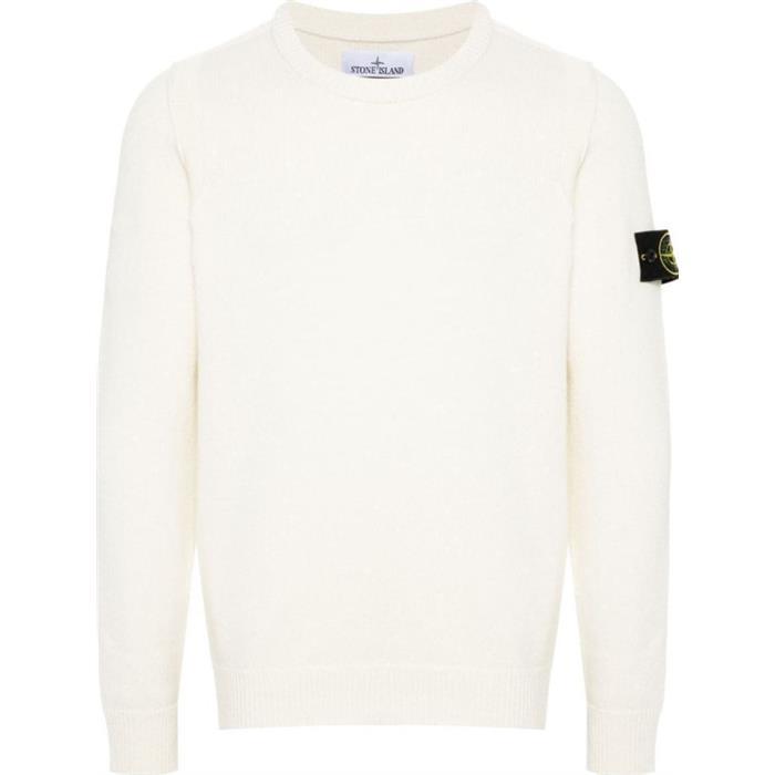 STONE ISLAND Wool Sweatshirt T-Shirt Black Men’s Top